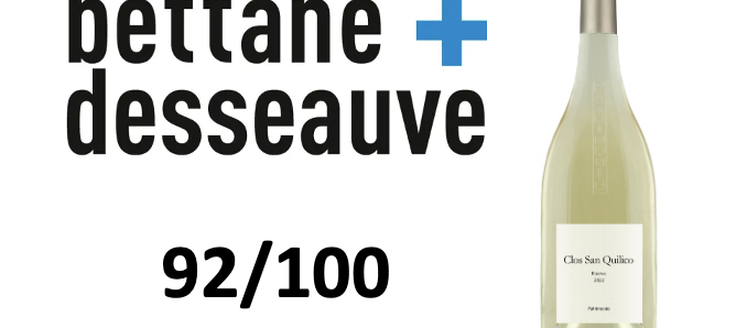 Riserva Blanc 2022 noté 92/100 par Bettane et Dessauve